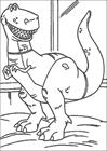 Dinosaur toy story coloring page