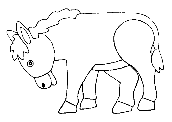 Donkey 2 coloring page