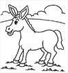 Donkey coloring page