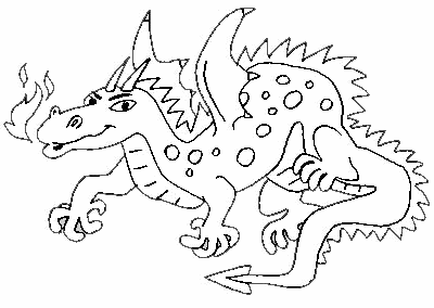 Dragon coloring page