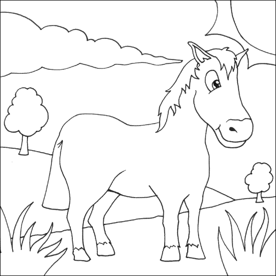 horses coloring pages. Print this coloring page