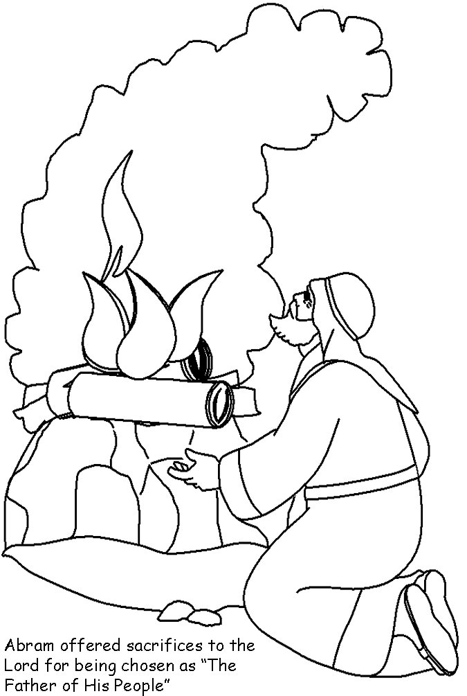 abraham bible story coloring pages - photo #18