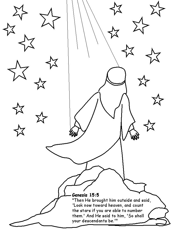 abraham and lot coloring pages - photo #29