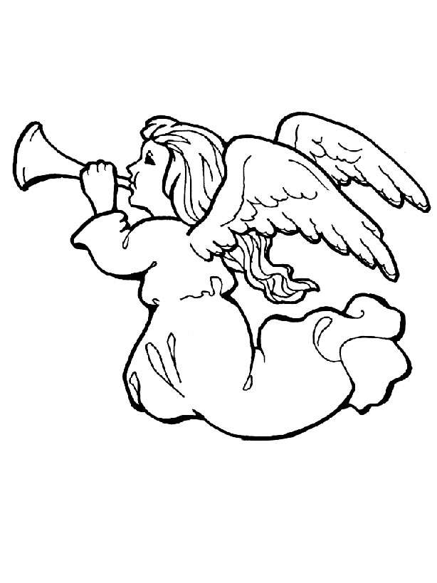 angel Colouring Pages page 2