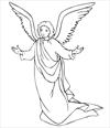 Angel 3 coloring page
