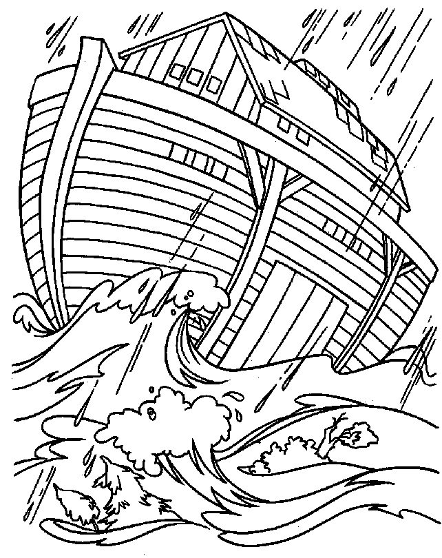 rainbow noahs ark coloring pages - photo #26