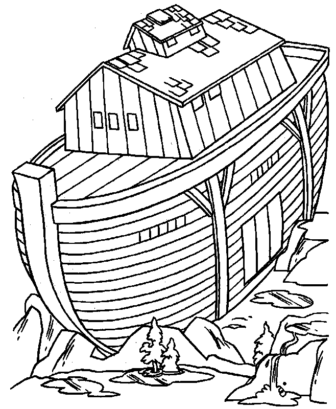 Noah's ark coloring page