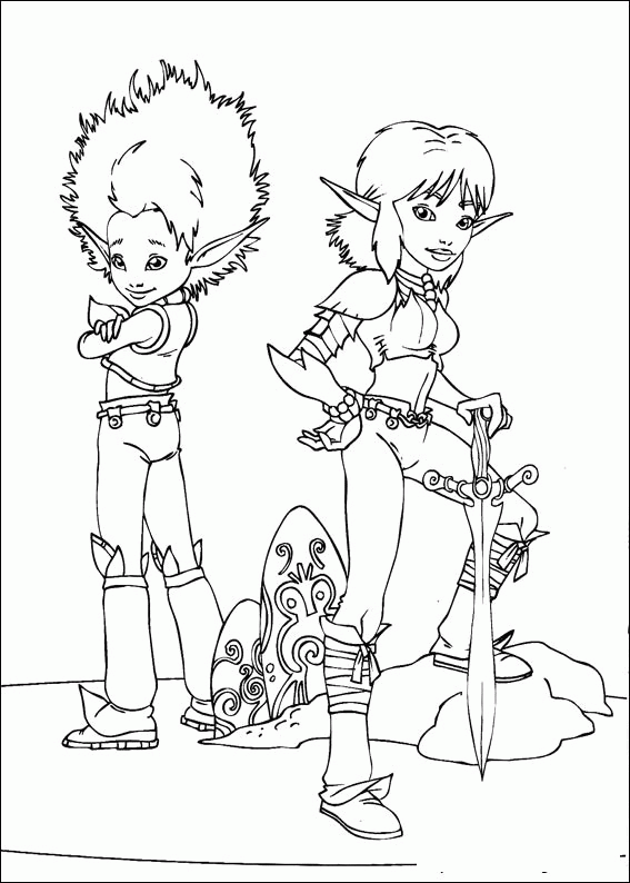 Arthur and the invisibles 5 coloring page