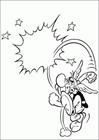 Asterix fighting coloring page