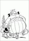 Asterix Obelix and Dogmatix coloring page