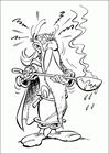 Asterix wizard coloring page