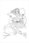 Barbie coloring page