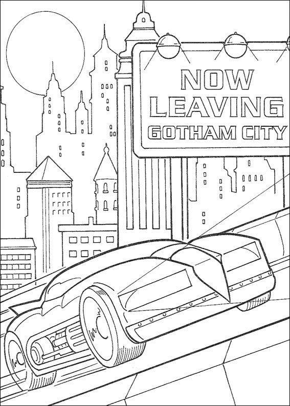 Batman 009 coloring page