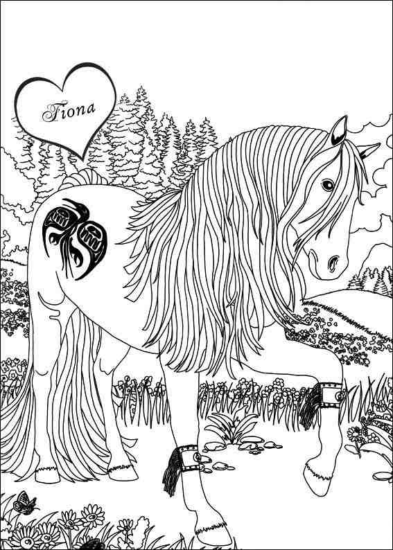 Bella Sara Fiona coloring page