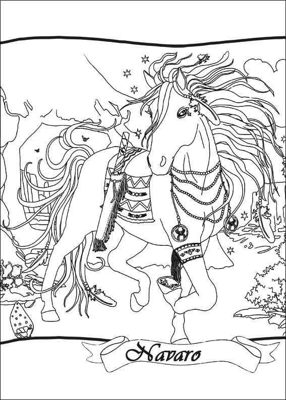 Bella Sara Navaro coloring page