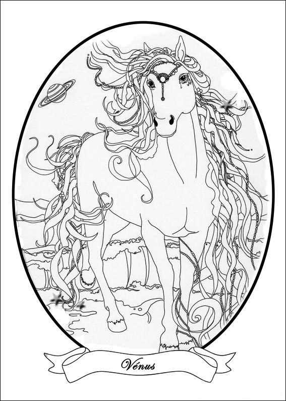 Bella Sara Venus coloring page