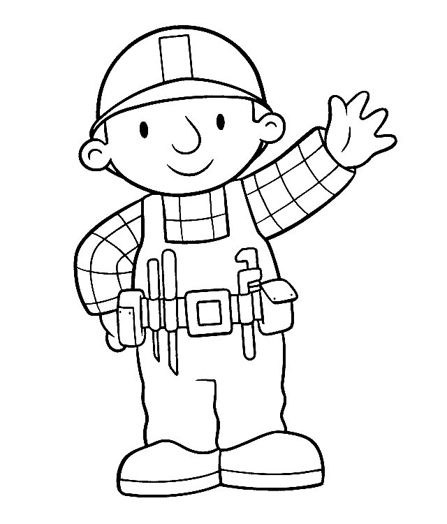 Bob the builder coloring page