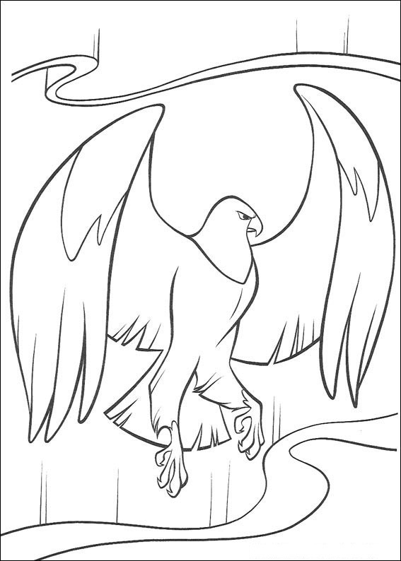 Brother Bear bird coloring page