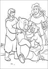 Brother Bear happy coloring page