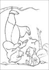 Brother Bear in trap coloring page