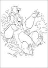 Brother Bear slide down the hill coloring page