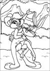 Bugs Bunny dancing with Lola coloring page