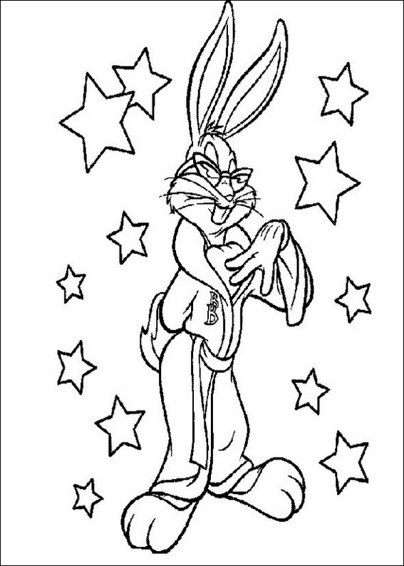 Bugs Bunnythe star coloring page