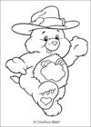 Care Bears cowboy coloring page