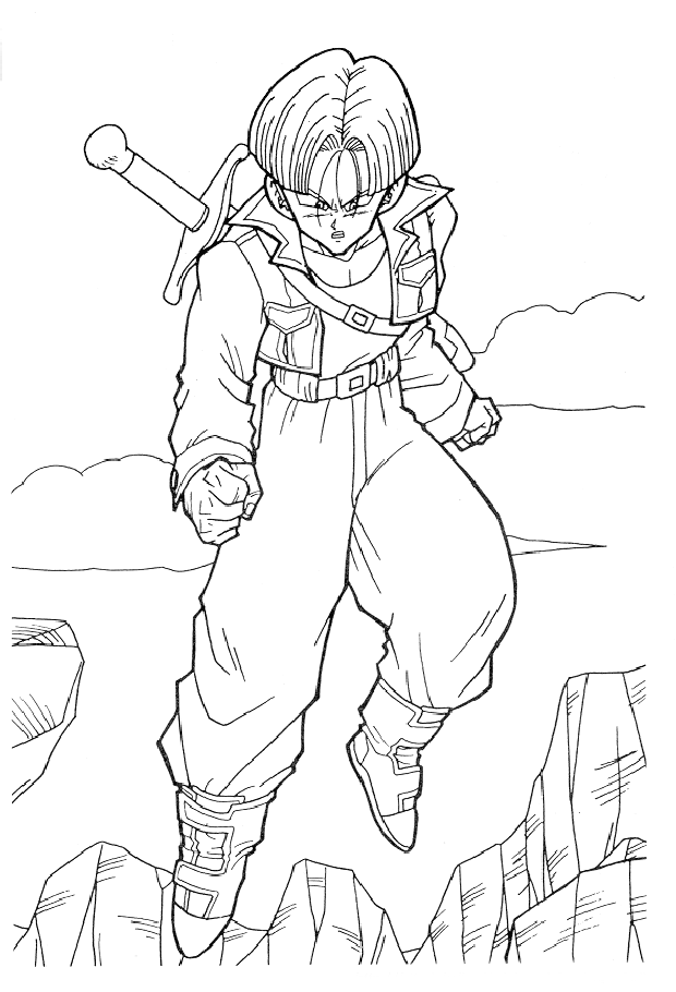 Dragon Ball Z 12 coloring page