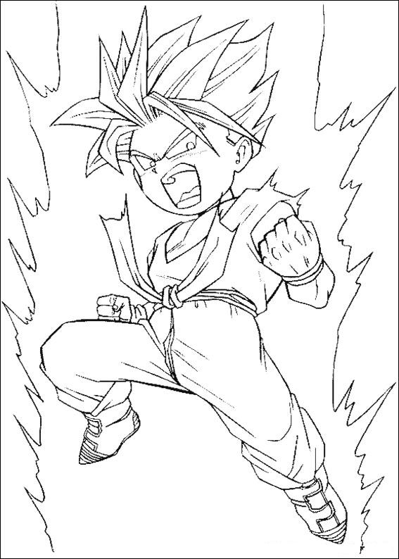 Dragon Ball Z 14 coloring page