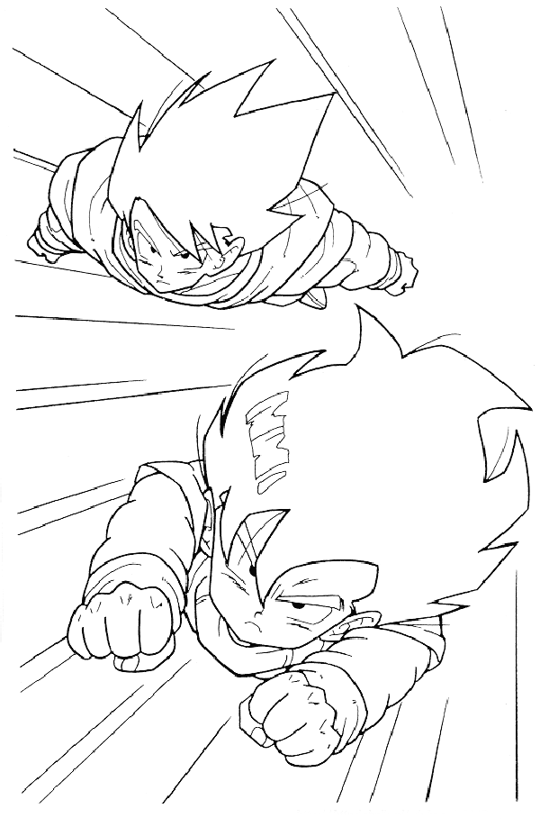 Dragon Ball Z 16 coloring page