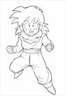 Dragon Ball Z Son Goku coloring page