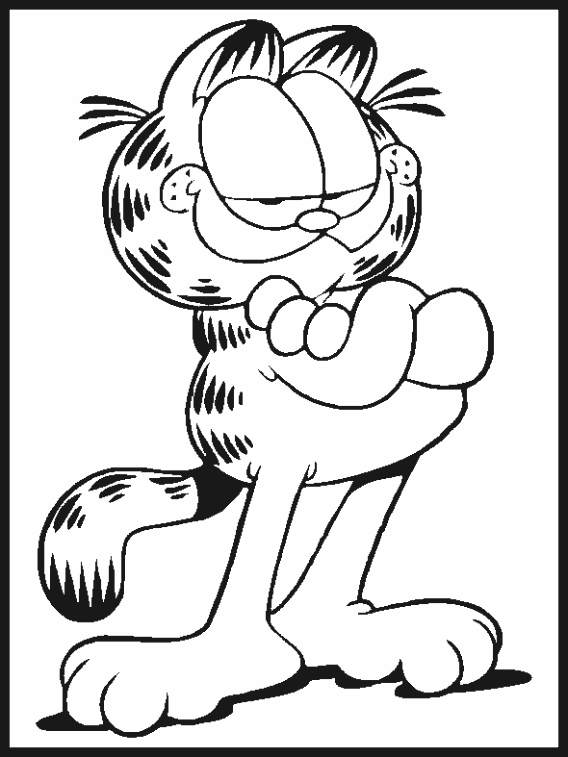 Garfield 2 coloring page