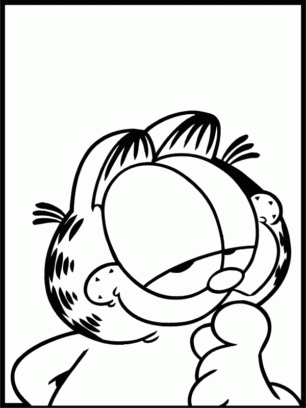 Garfield coloring page