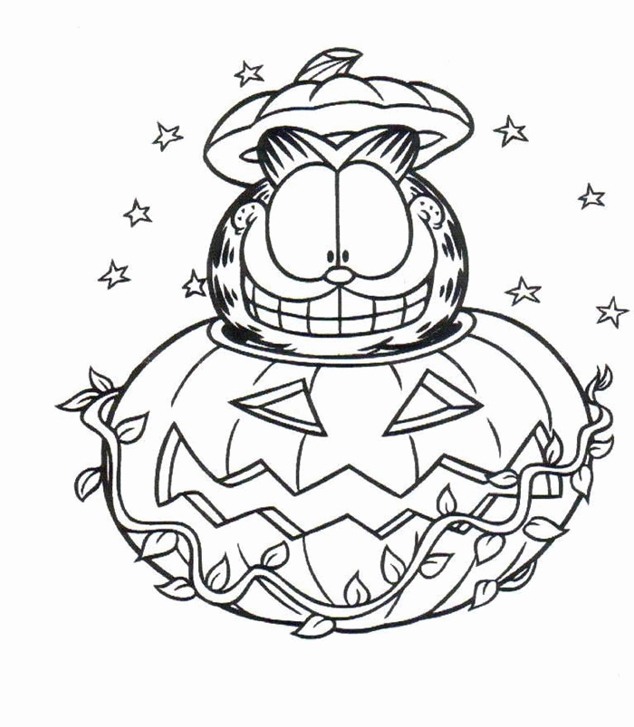 halloween cartoon coloring pages - photo #2