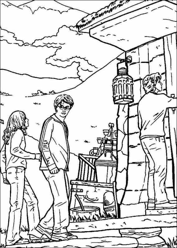 Image of harry potter coloring pages title=