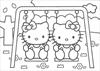 Hello Kitty 2 coloring page