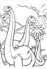 Jurassic Park dinosaur eat coloring page