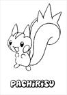 Pachirisu Pokemon coloring page