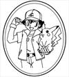 Pikachu Pokemon 2 coloring page