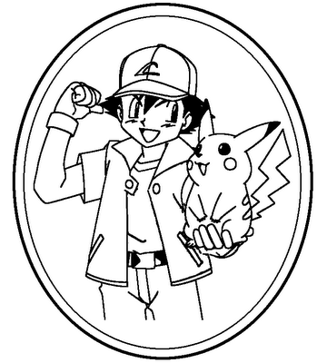 Pokemon Coloring Sheets on Pikachu Pokemon 2 Coloring Page