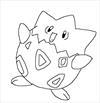 Togepi coloring page