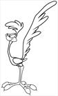 Road Runner bird coloring page