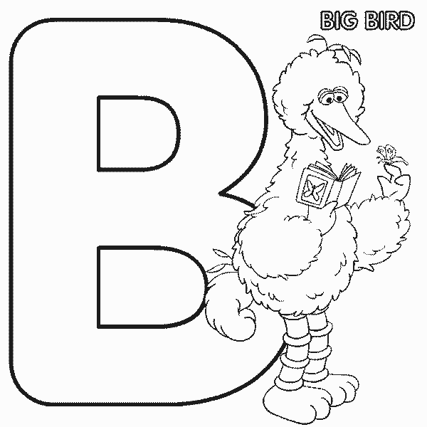 Sesame Street Big Bird coloring page