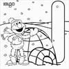 Sesame Street Elmo Igloo coloring page