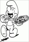 Baker Smurf coloring page