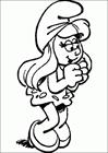 Smurfette coloring page