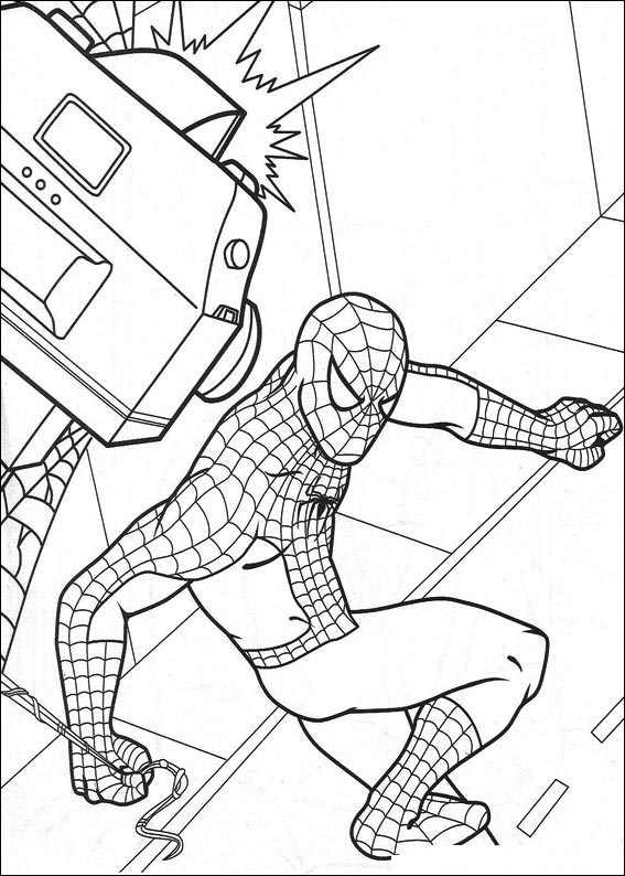 Spiderman 004 coloring page