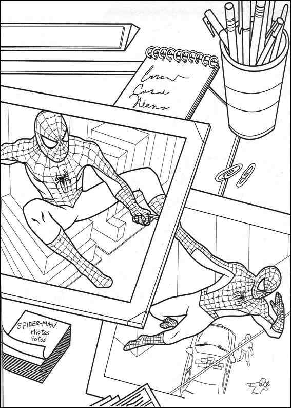 Spiderman 005 coloring page