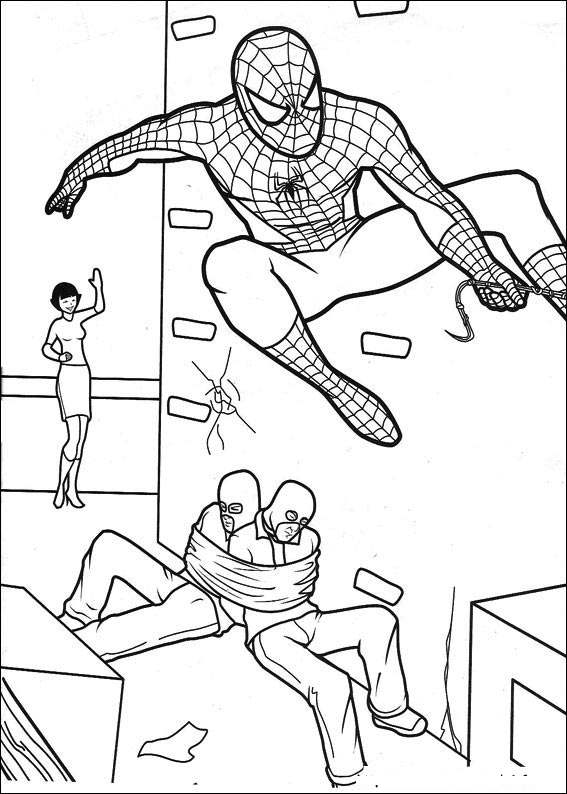 Spiderman 011 coloring page